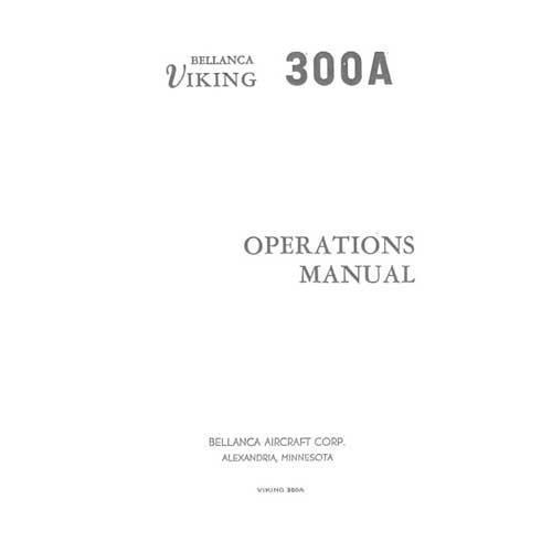 Bellanca Viking 300A Series 1730A Owner's Manual (part# BL300ASER-OC)