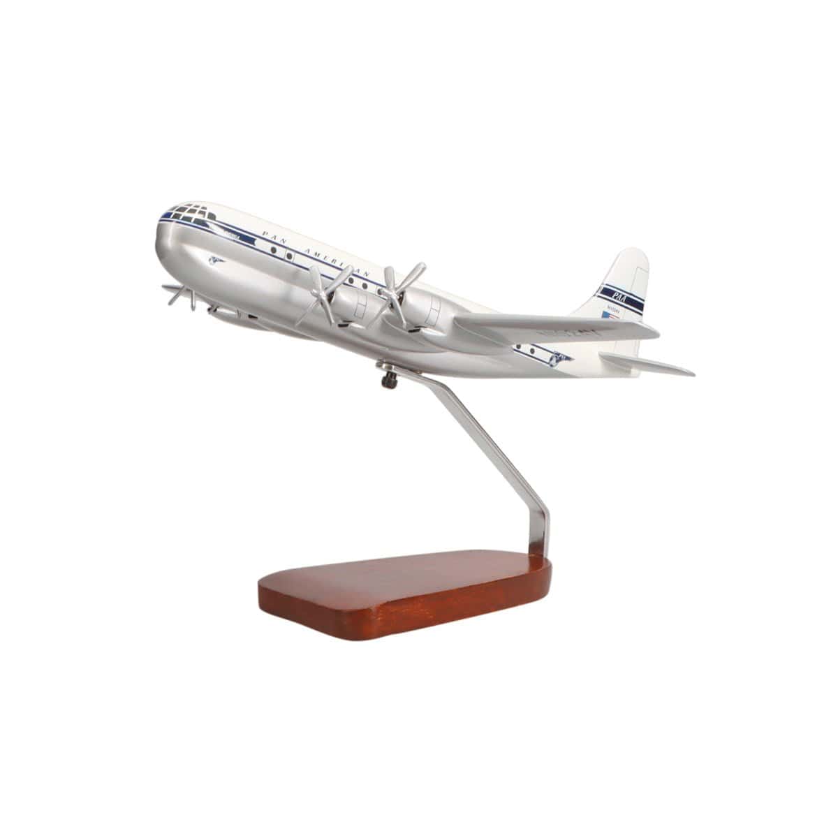 Boeing™ 377 Stratocruiser Pan Am Airways Large Mahogany Model