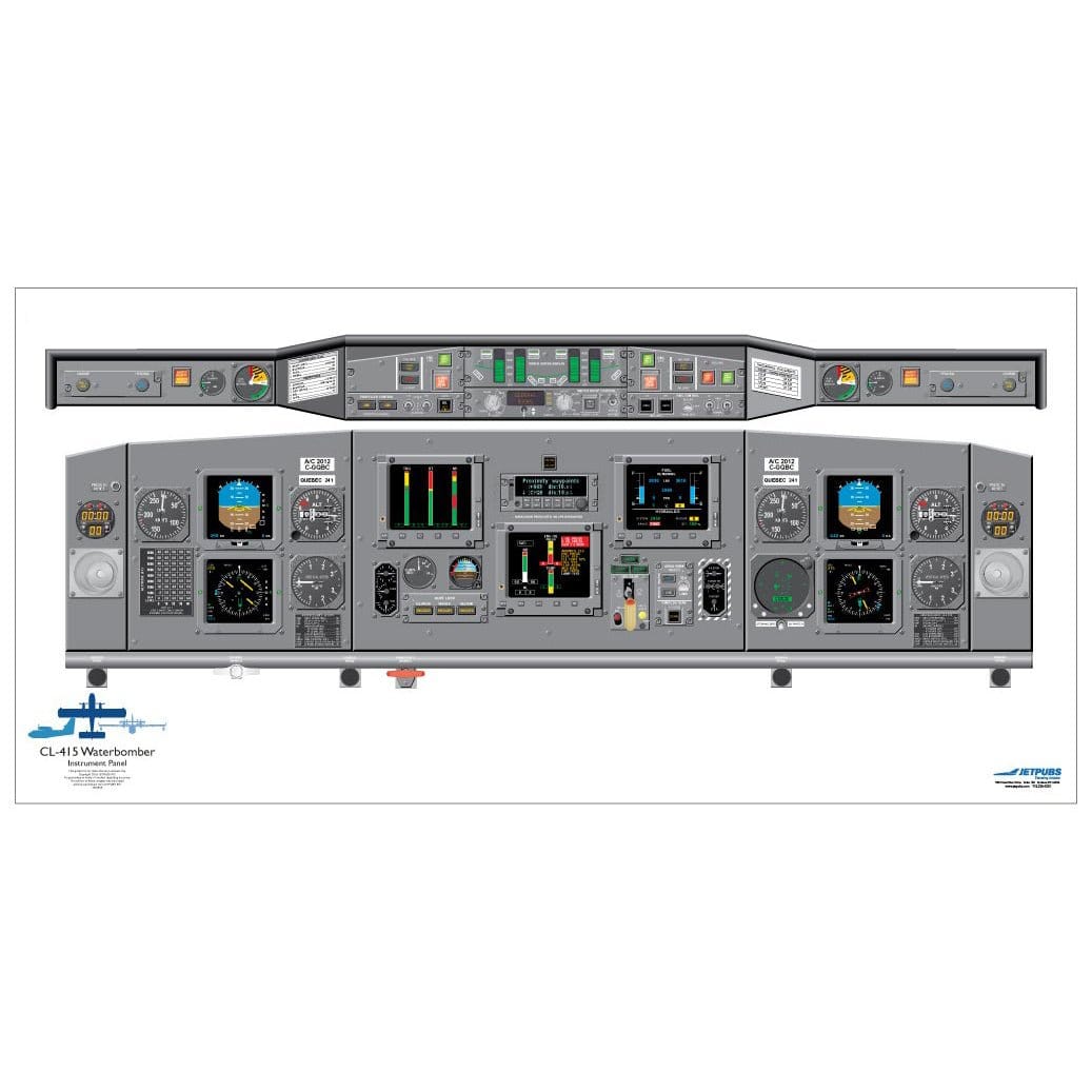 Bombardier 18" x 36" Cockpit Posters - PilotMall.com