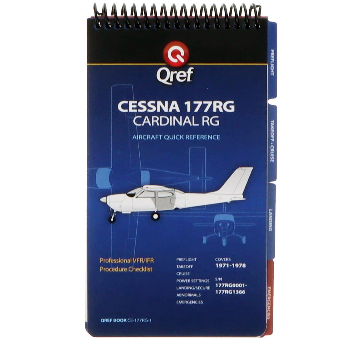 Cessna 177RG (1971-78) Qref Book Aircraft Procedure Checklist - PilotMall.com