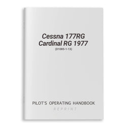 Cessna 177RG Cardinal RG 1977 Pilot's Operating Handbook (D1085-1-13) - PilotMall.com