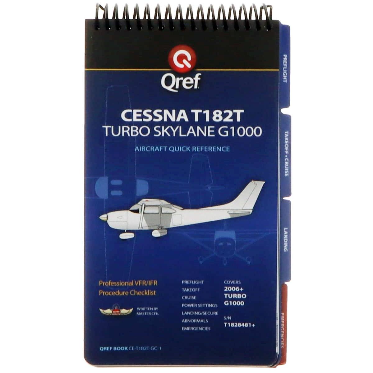 Cessna 182T Turbo G1000 (2006+) Qref Book Aircraft Procedure Checklist - PilotMall.com