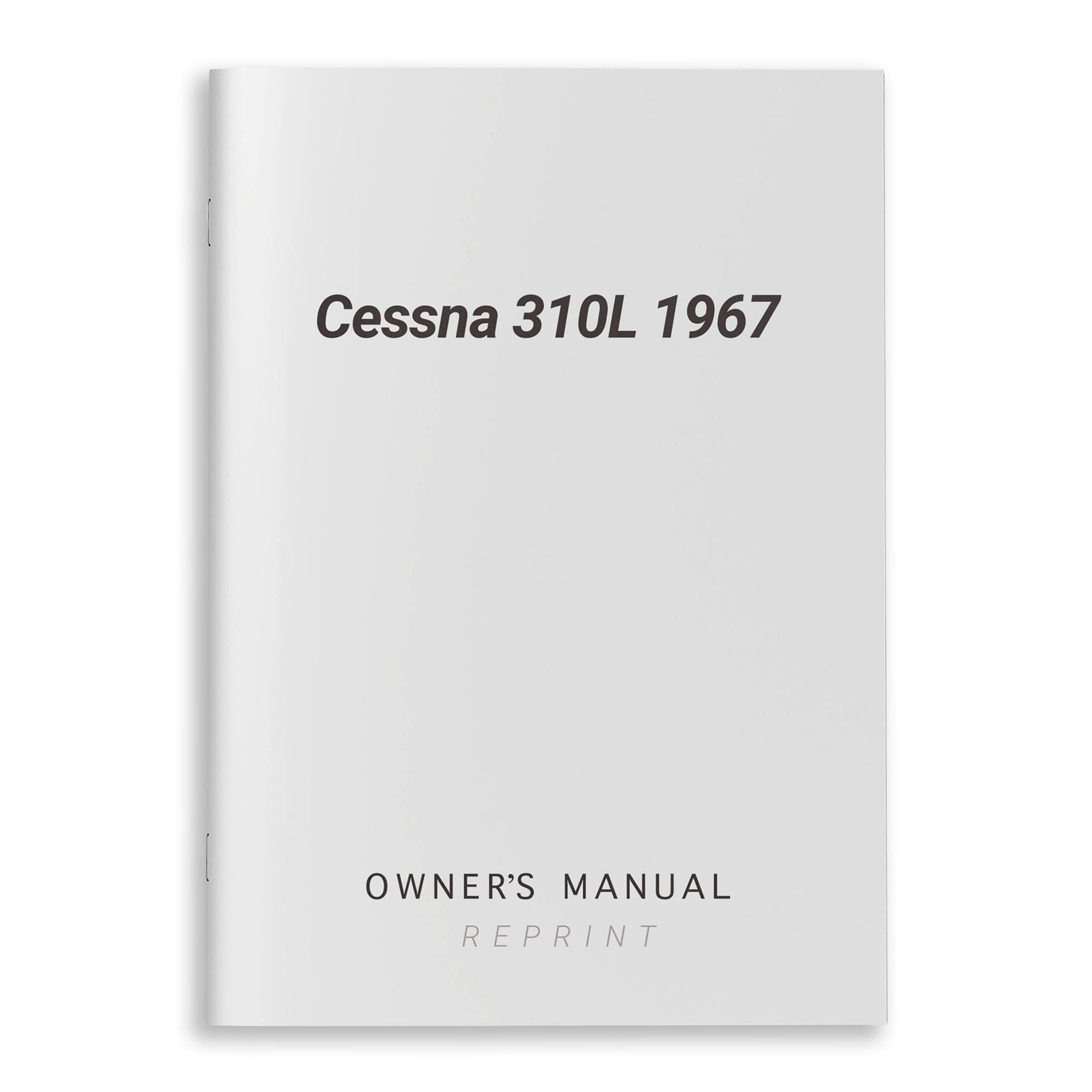Cessna 310L 1967 Owner's Manual