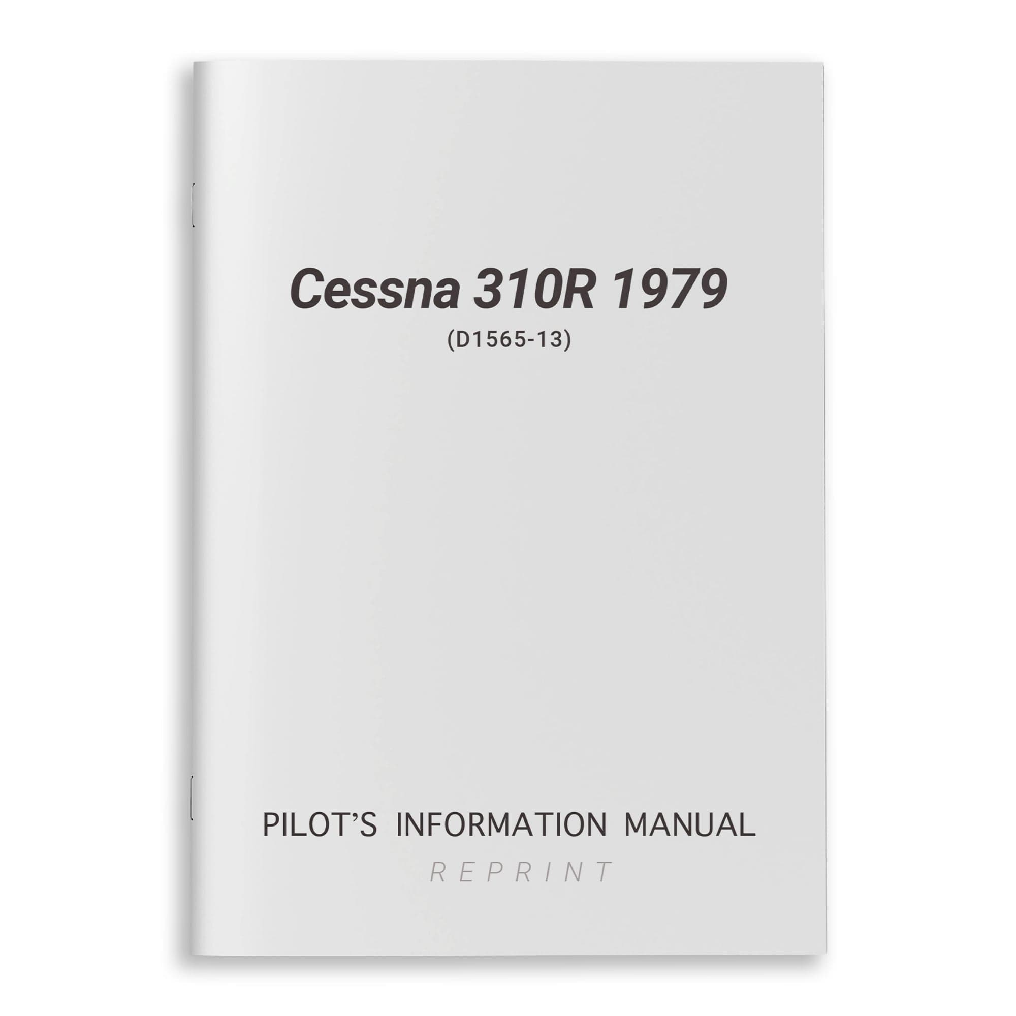 Cessna 310R 1979 Pilot's Information Manual (D1565-13)