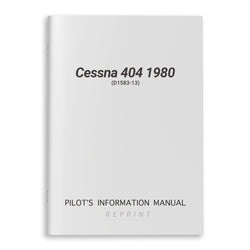 Cessna 404 1980 Pilot's Information Manual (D1583-13)