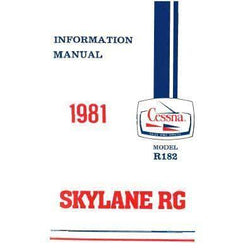 Cessna R182 Skylane RG 1981 Pilot's Information Manual (D1198-13)