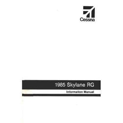 Cessna R182 Skylane RG 1985 Pilot's Information Manual (D1277-13)