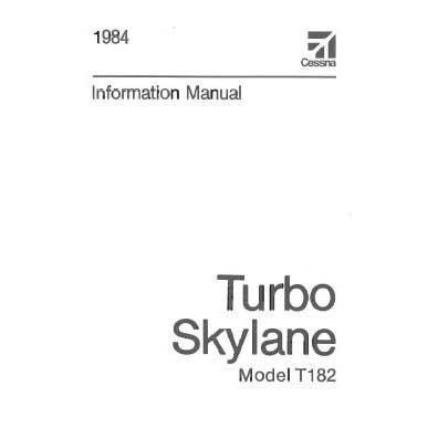 Cessna T182 1984 Pilot's Information Manual (D1255-13) - PilotMall.com