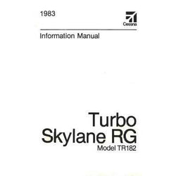 Cessna TR182 Skylane RG 1983 Pilot's Information Manual (D1236-13)