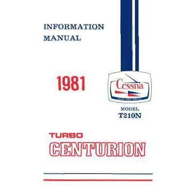 Cessna Turbo 210N Centurion 1981 Pilot's Information Manual (D1208-13) - PilotMall.com