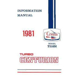 Cessna Turbo 210N Centurion 1981 Pilot's Information Manual (D1208-13)