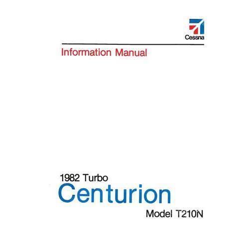 Cessna Turbo 210N Centurion 1982 Pilot's Information Manual (D1227-13)