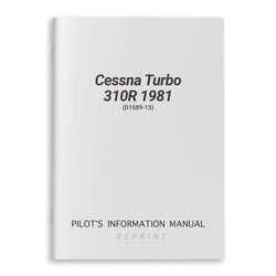 Cessna Turbo 310R 1981 Pilot's Information Manual (D1589-13) - PilotMall.com