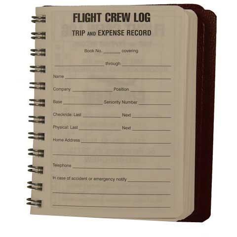 CrewGear Red Flight Crew Logbook