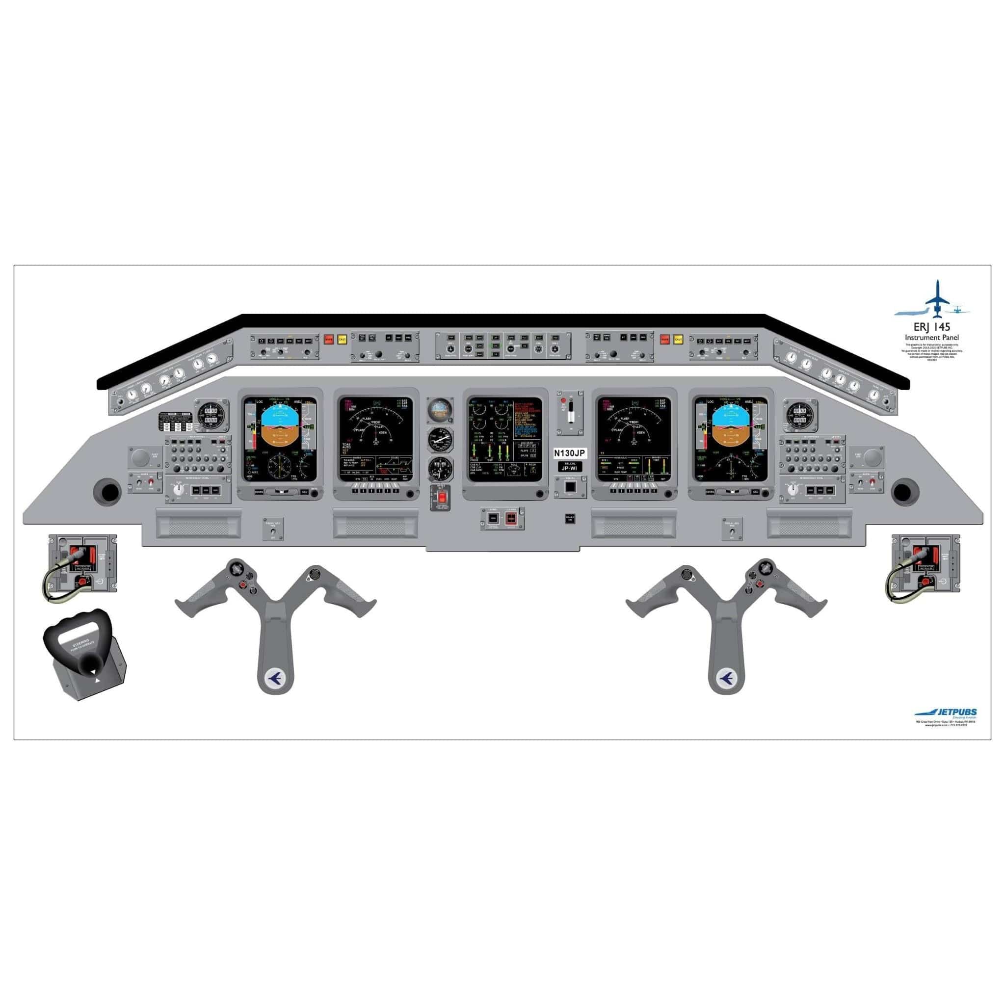 Embraer 18" x 36" Cockpit Posters - PilotMall.com