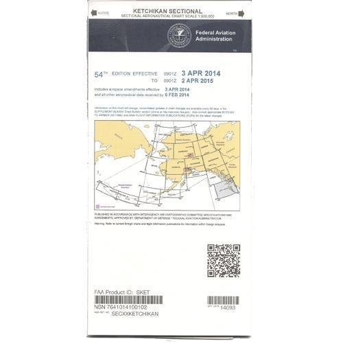 AeroNav Products FAA Alaska Charts FAA Ketchikan Sectional - 04/17/25 thru 06/12/25