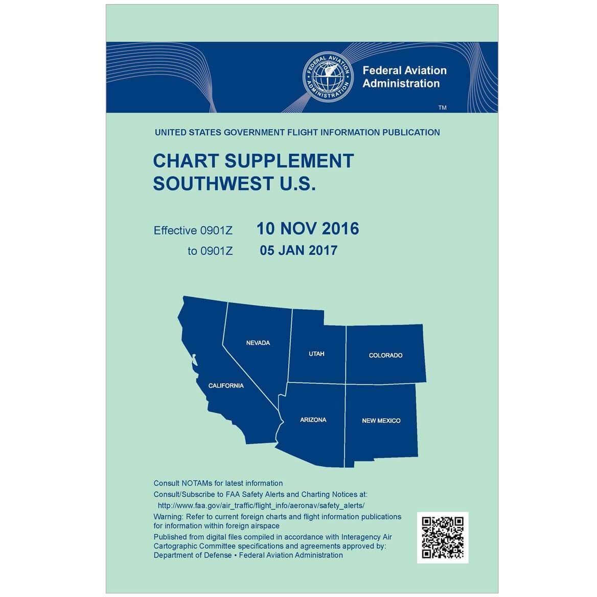 FAA Chart Supplement SW - 5/16/24 thru 7/11/24