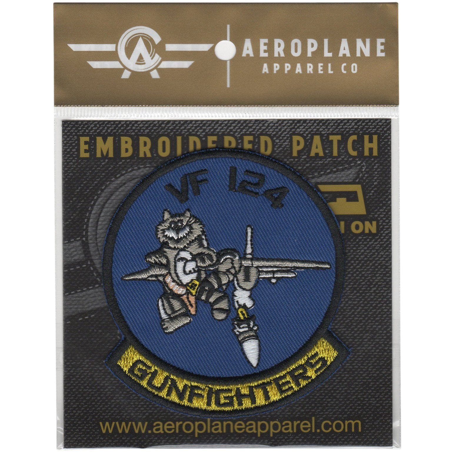 Fighter Squadron 124 (VF-124) - Gunfighters Embroidered Patch (Iron On Application)