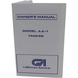 Grumman AA-1 Yankee Owner's Manual (part# GRAA-1 69-72-O-C)