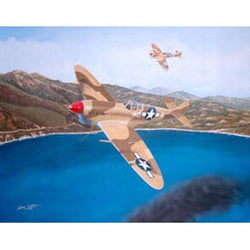 Hoover's Fighting Spitfire Limited Edition Sam Lyons Print