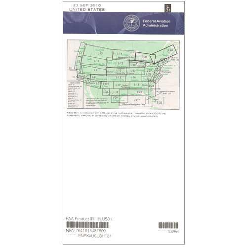 AeroNav Products IFR Enroute Low Altitude Charts FAA Enroute Low US L31/32 - 04/17/25 thru 06/12/25