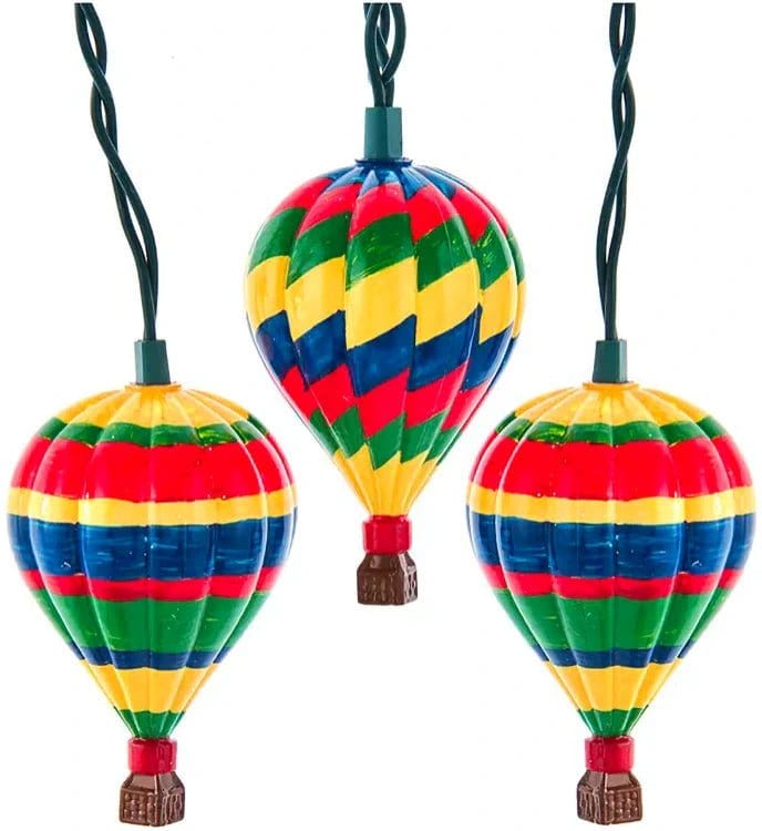 Kurt Adler Hot Air Balloon Light Set