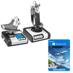 Logitech Saitek X52 Flight Control System Bundle w/Microsoft Flight Simulator Standard Edition Digital Download