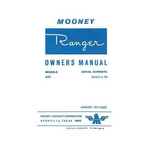 Mooney M20C Ranger 1974 Owner's Manual (part# 74-20C-0M-B)