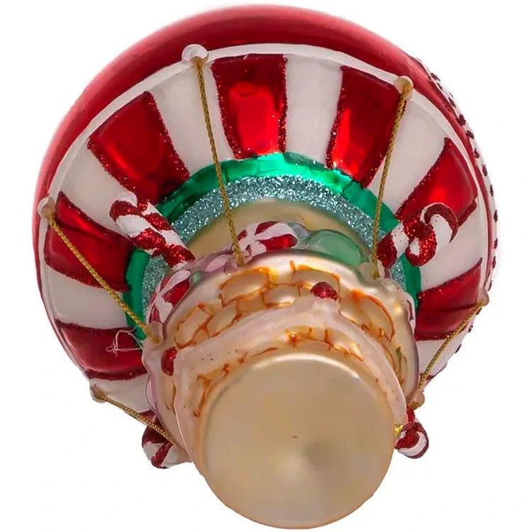 Noble Gems Glass Candy Hot Air Balloon Ornament