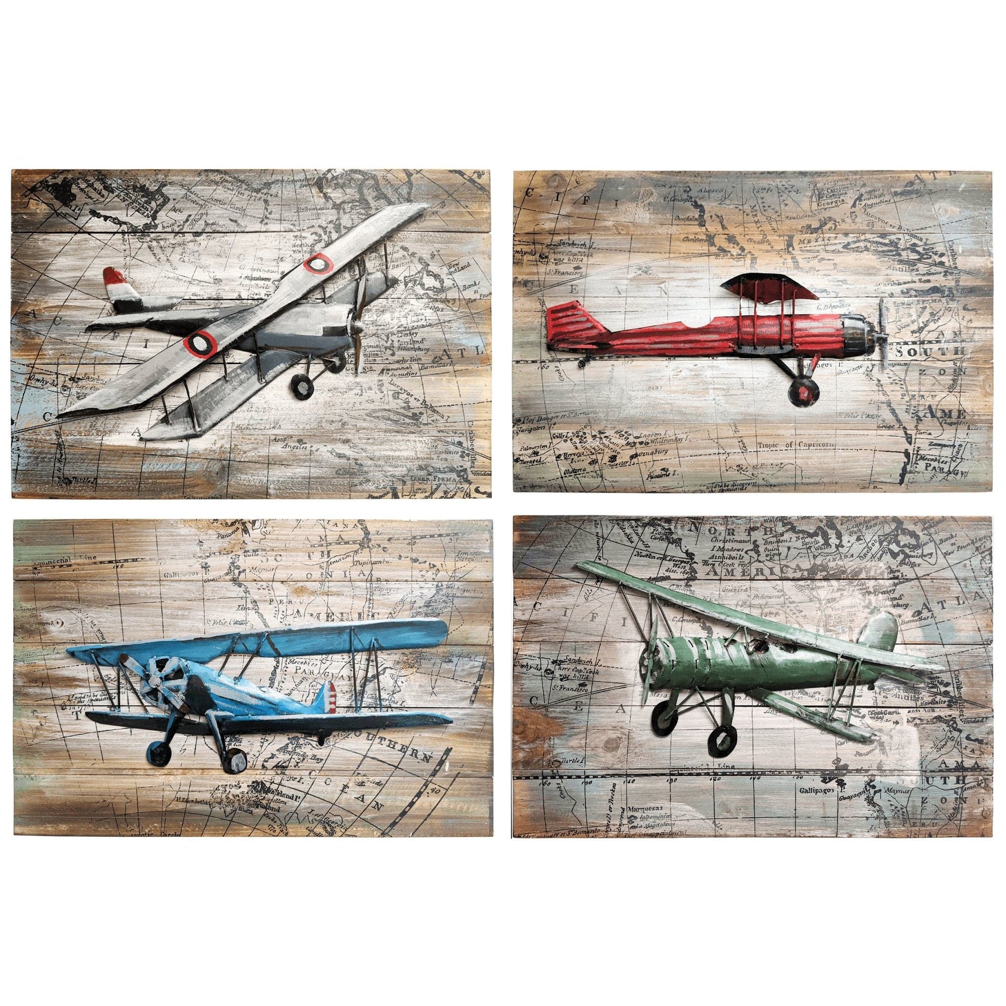 Pilot Toys Bygone Biplane Mixed Media Art Set - PilotMall.com