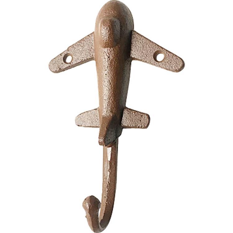Pilot Toys Cast Iron Airplane Hook Antique Brown