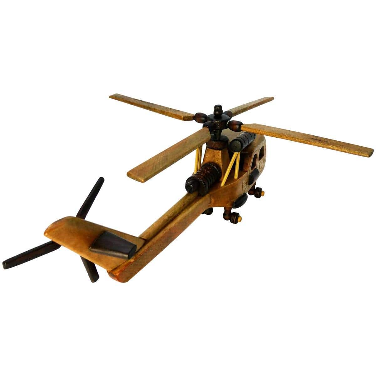 Pilot Toys Medium Wood Helicopter - PilotMall.com