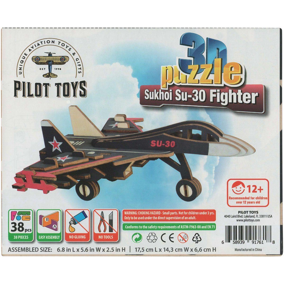 Pilot Toys Sukhoi Su-30 3D Puzzle