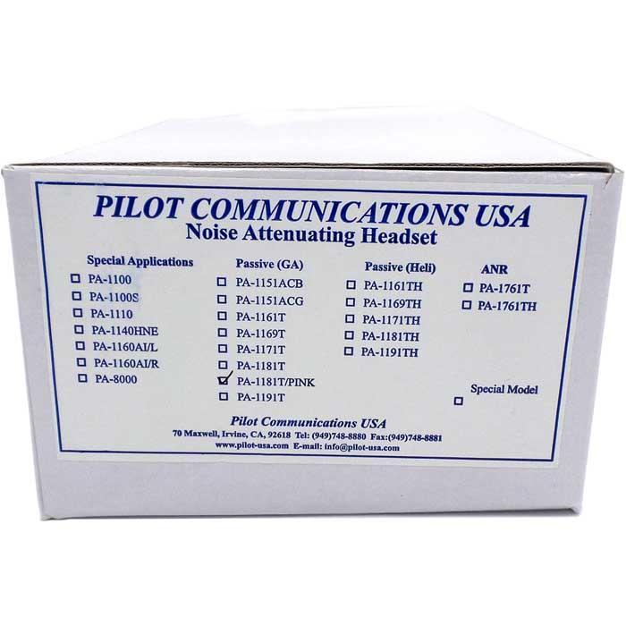 Pilot USA PA11-81T Women's Passive Headset - PilotMall.com