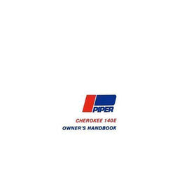 Piper PA28-140E Cherokee 1972 Owner's Manual (part# 761-489)