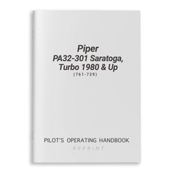 Piper PA32-301 Saratoga, Turbo 1980 & Up POH (761-729) - PilotMall.com