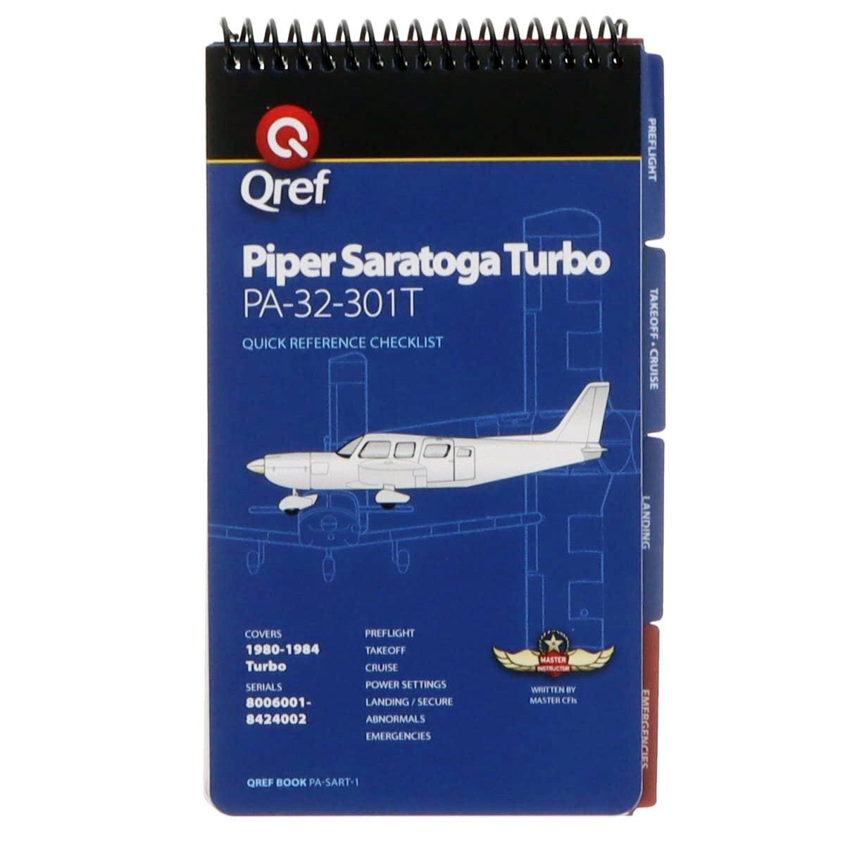 Piper Saratoga Turbo PA-32-301T (1980-84) Qref Book Checklist - PilotMall.com
