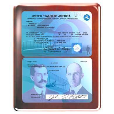PilotMall.com Plaques Commemorative FAA License Plaque (Rosewood)