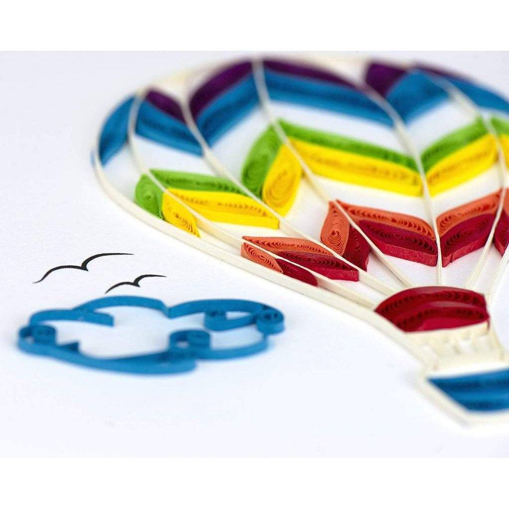 Quilled Hot Air Balloon Greeting Card LIQUIDATION PRICING