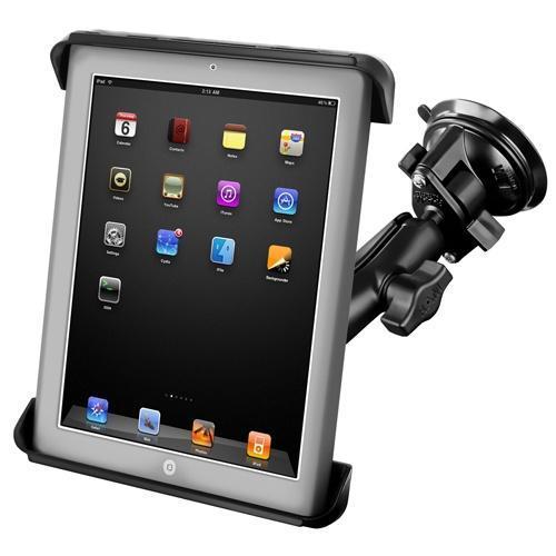 RAM Tab-Tite Universal Cradle for 10" Tablets Suction Cup Mount Kit - PilotMall.com