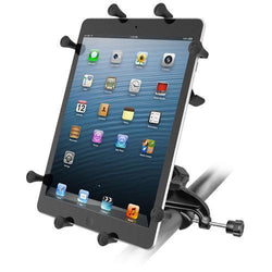 RAM Universal X-Grip Cradle for 10" Tablets with Yoke Clamp Mount Kit