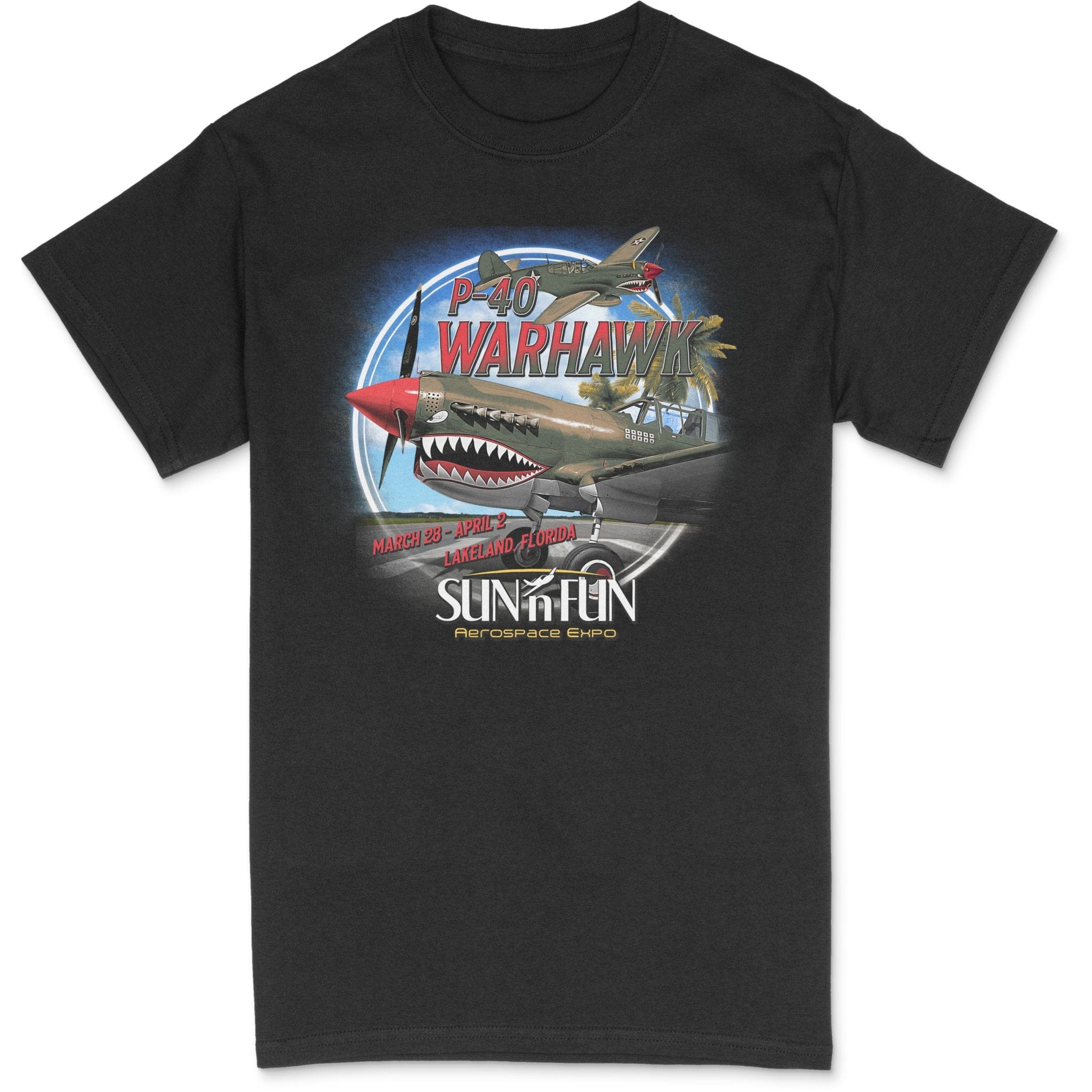 【新品】Golfickers Tシャツ　FIGHT THE PAR WAR（Ｌ） P-40 Warhawk T-Shirt | SUN 'n FUN 2023 Flying Tigers Tee