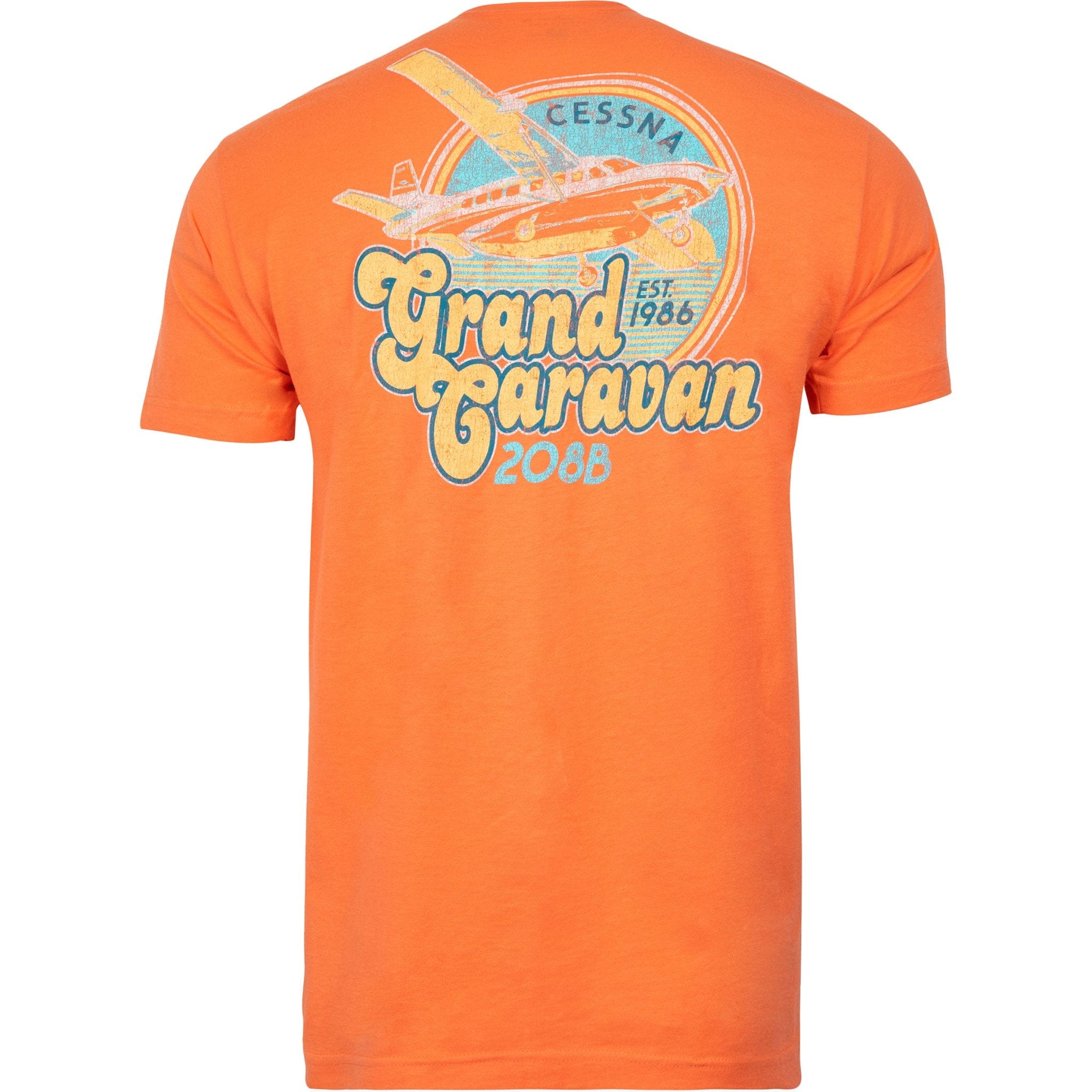 Aeroplane Apparel Company Shirts Small / Coral Cessna 208B Grand Caravan Officially Licensed T-Shirt