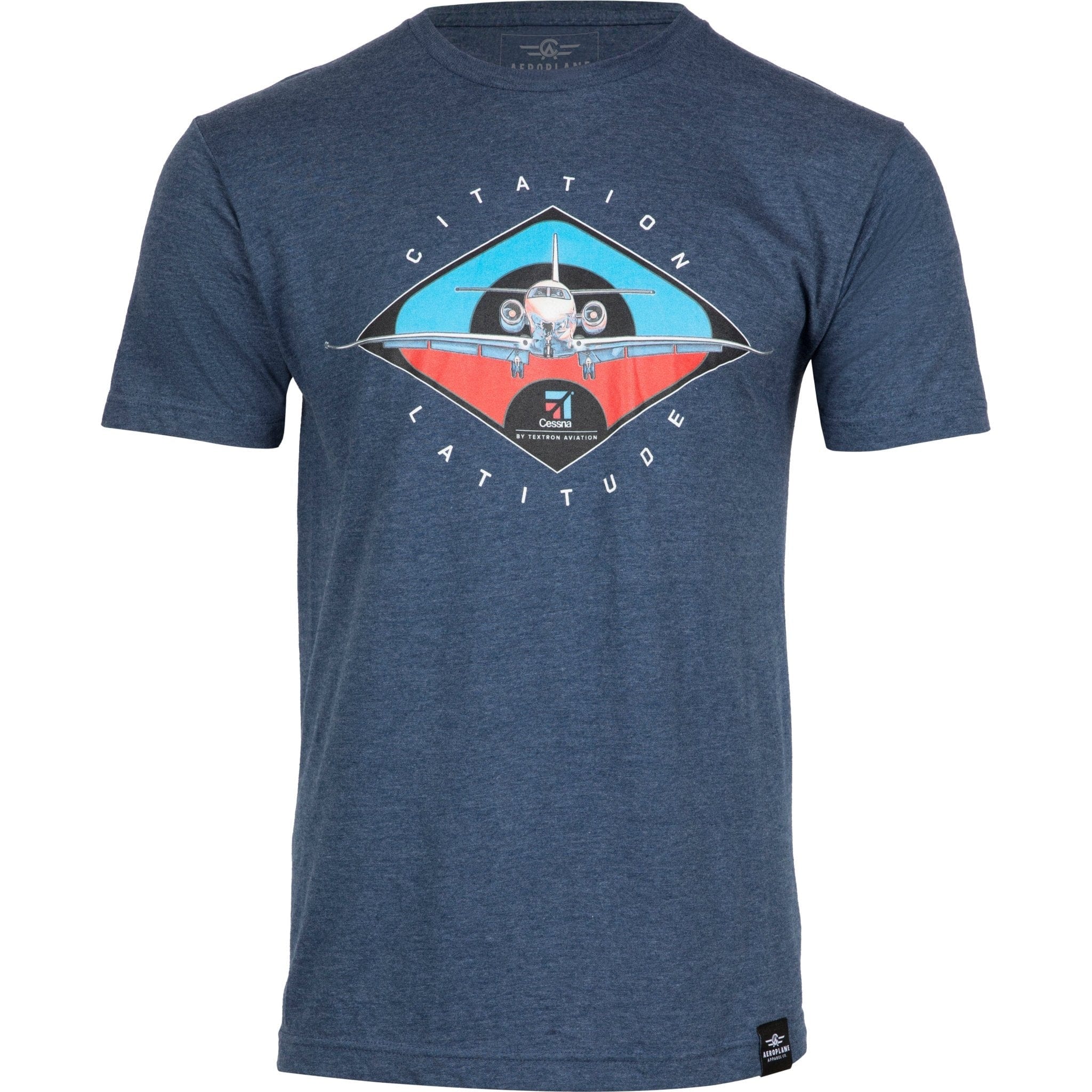 Aeroplane Apparel Company Shirts Small / Heather Denim Cessna Citation Latitude Officially Licensed T-Shirt