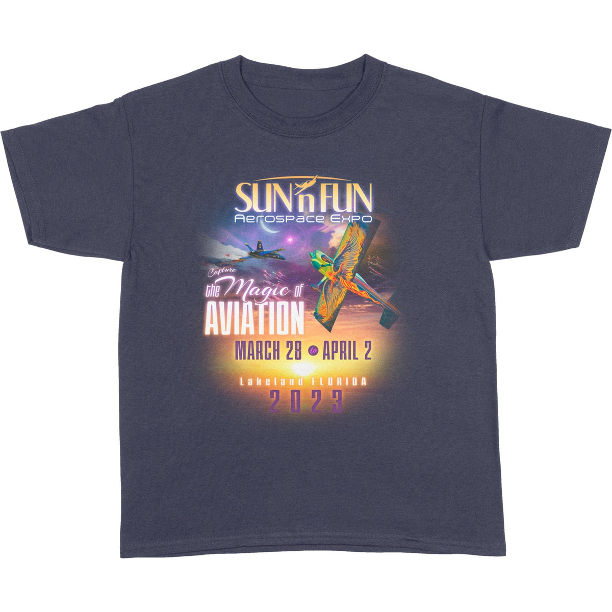 SUN 'n FUN Shirts XSmall / Navy The Magic of Aviation SUN 'n FUN 2023 Youth T-Shirt