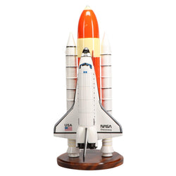Space Shuttle Discovery with Booster Large Mahogany Model