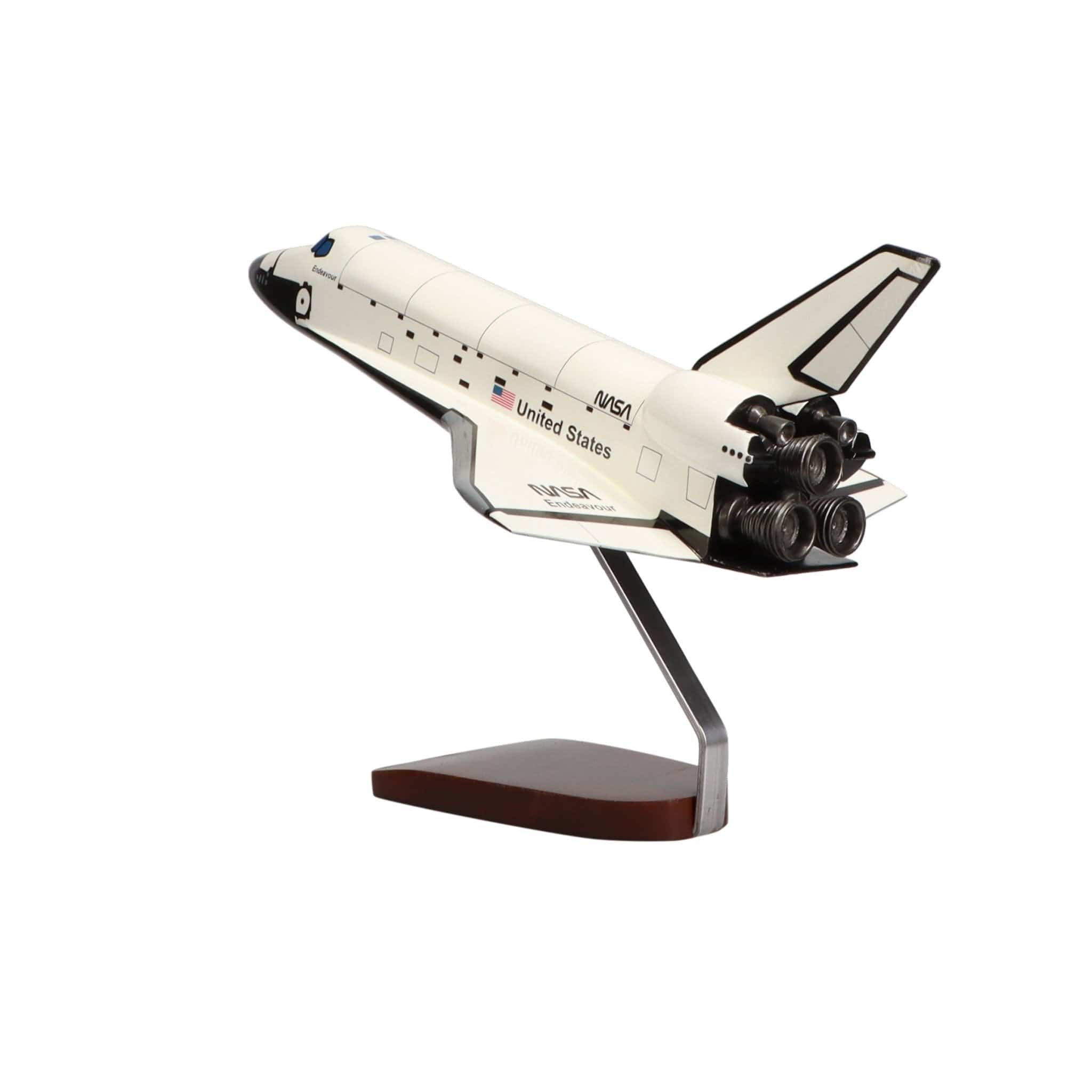 Space Shuttle Endeavour Orbiter OV-105 Large Mahogany Model