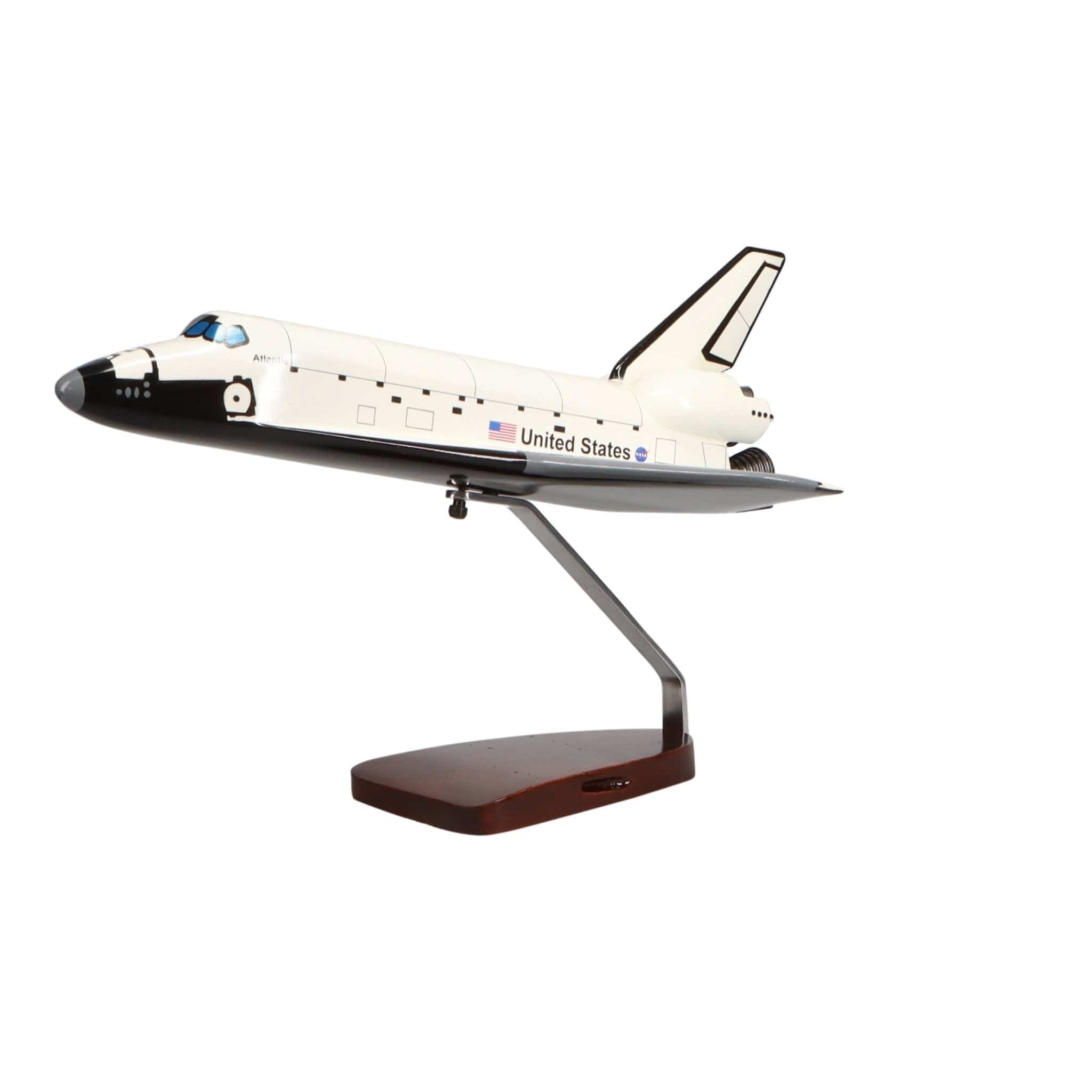 Space Shuttle F/S Atlantis Limited Edition Large Mahogany Model - PilotMall.com