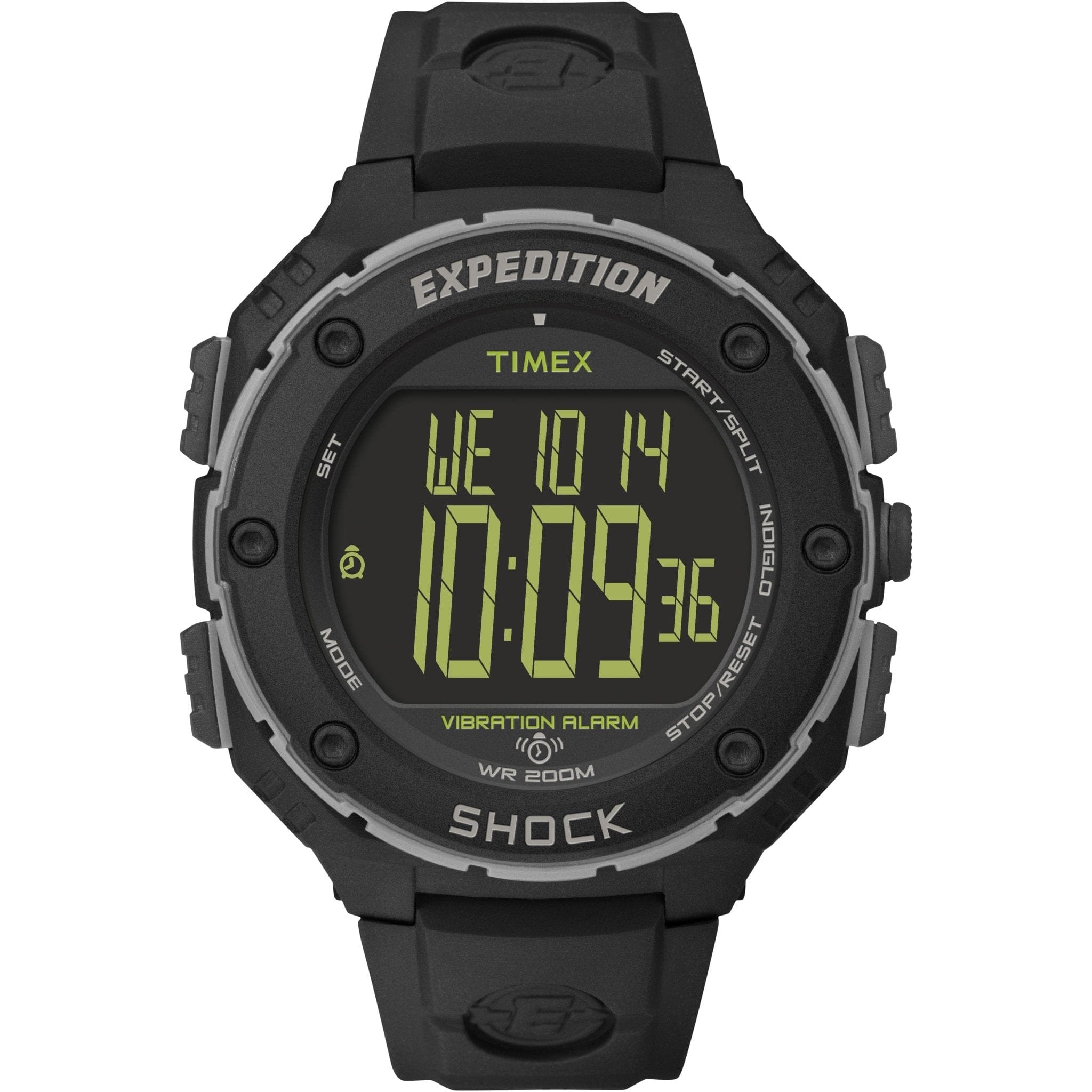 Timex Men's Expedition Shock XL Vibrating Alarm Resin Strap Watch T49950 - PilotMall.com