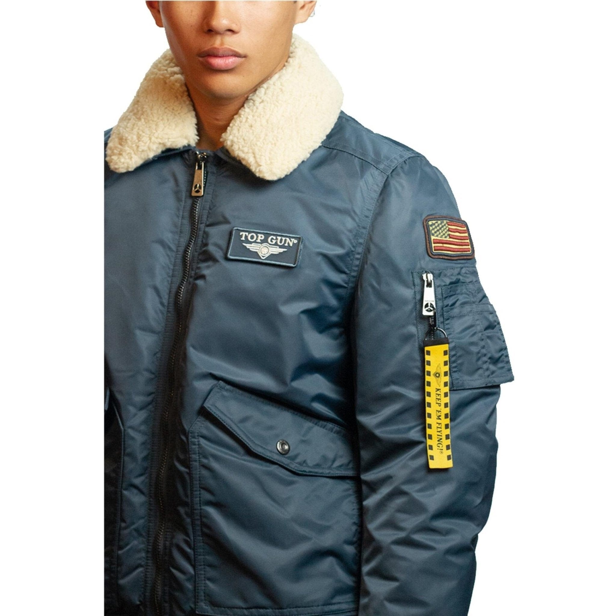 Top Gun® Official CWU-45P Nylon Jacket with Fur - PilotMall.com